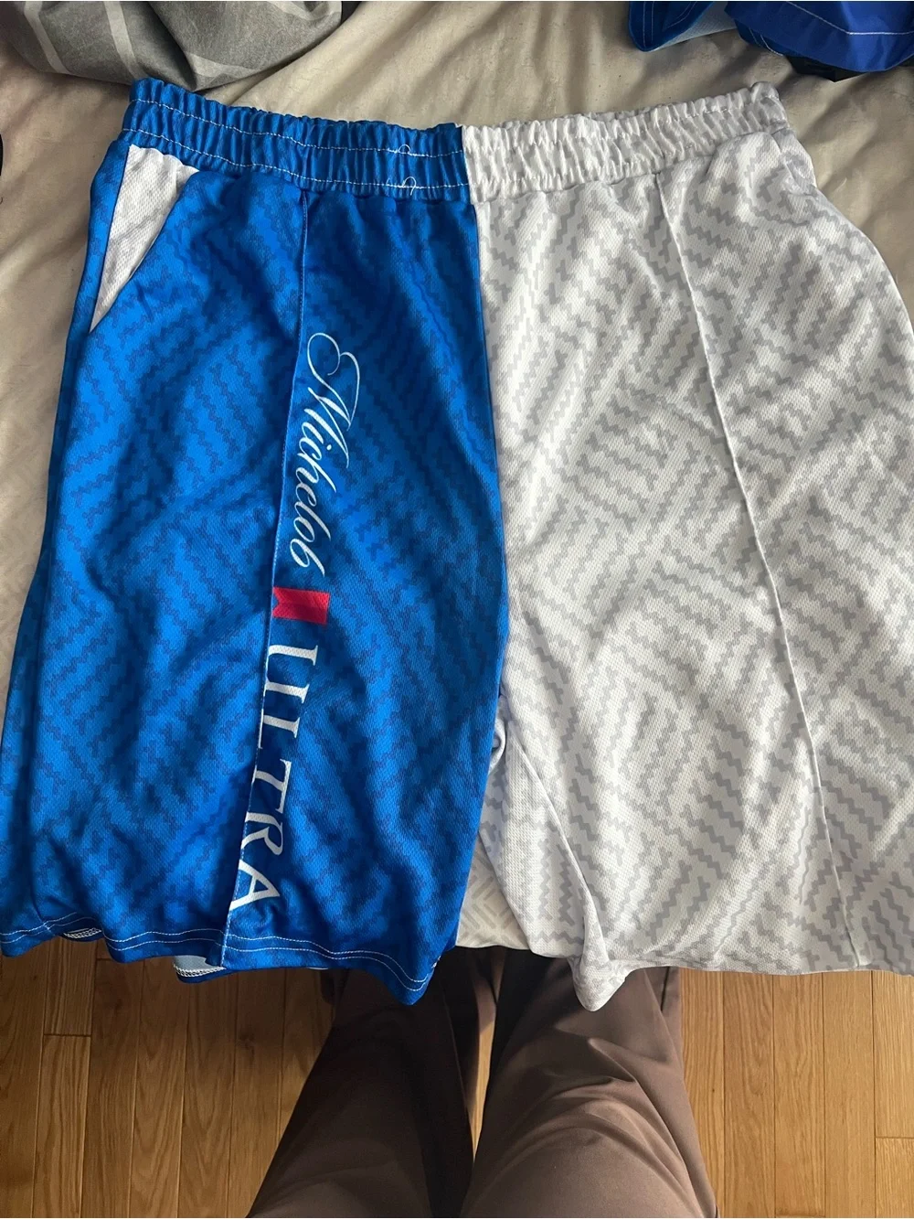 Michelob Ultra Two-Tone Athletic Shorts and shirt - fits like 2XL